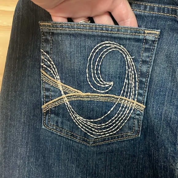 Cabela's Casuals size 8 Average Medium Wash Above-the-knee Stretchy Denim Skirt - Picture 7 of 13